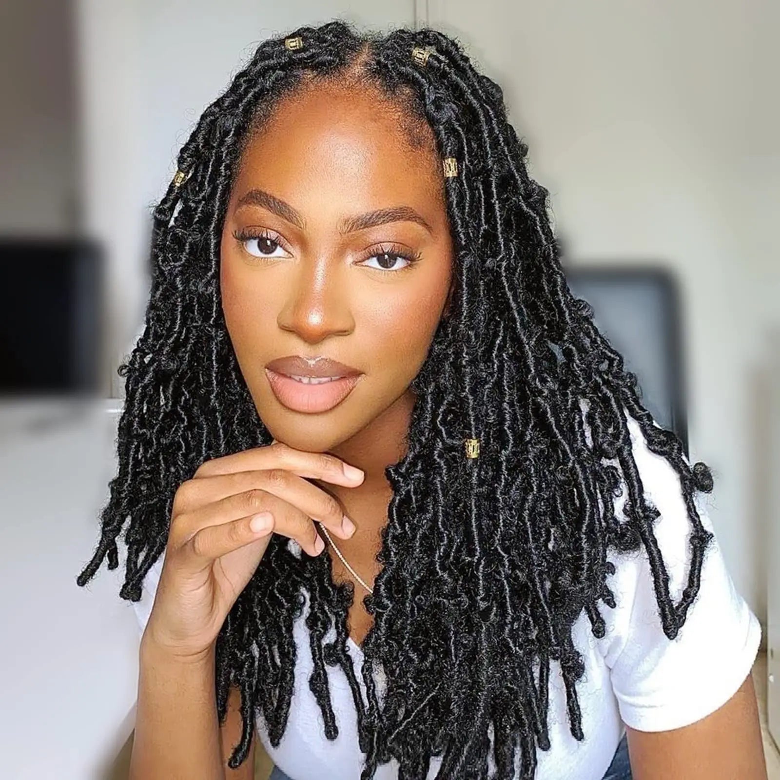 ( US ONLY) FAST SHIPPING DBL | Toyotress® Butterfly Locs Pre-Looped Distressed Locs Braiding Synthetic Crochet Hair Extensions Toyotress